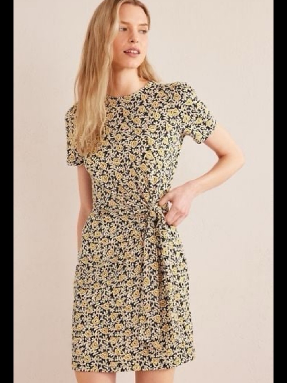 Boden Knot Front Jersey Dress 12